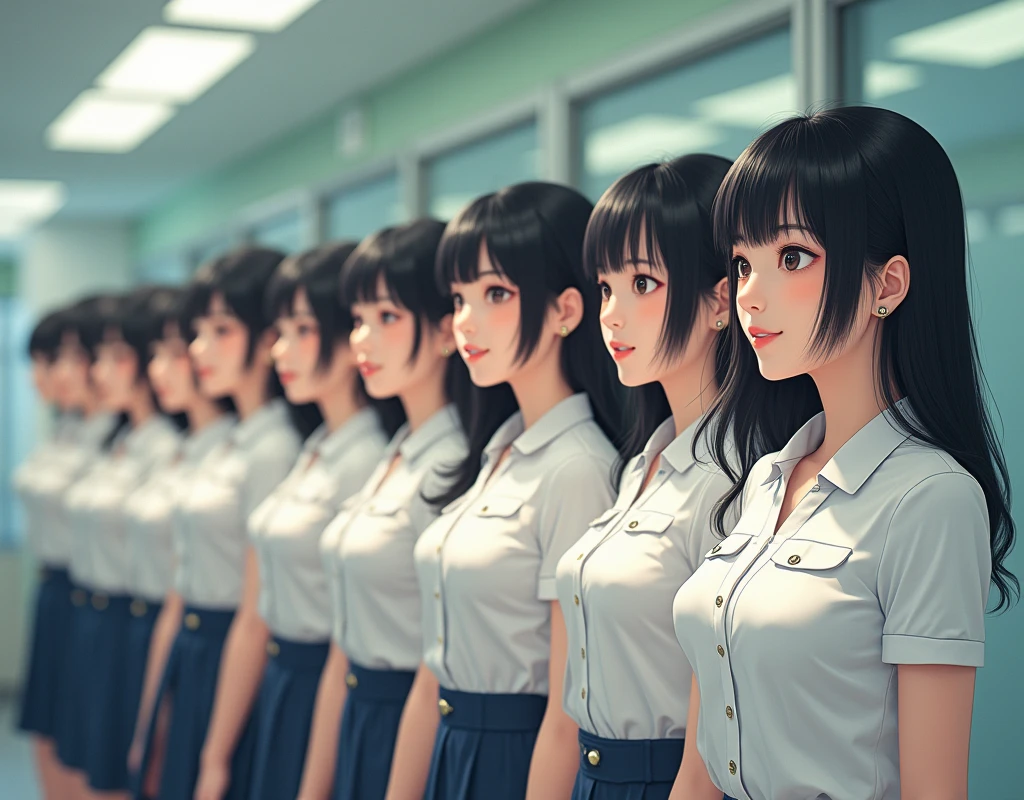 (((((Japanese Clone-girls=Myself))))), (((Super Best masterpiece Clone-girls Raw Photography Art))), (((16K, Highest quality, Ultra-high resolution, RAW Photos))), (((It's so unrealistic., With unparalleled depiction, With an unfathomable sight, An unprecedented and shocking worldview, Clone-girls: In a world of mass reproduction, Ultra-realistic))), (((Japanese Girls, Saito-Asuka, 26yo, Small face, Thick black hair, Semi-long hair, Dark Eyes, Mature face, Cute Smile, Smiling face, A gentle gaze, (((Very happy laughter)))))), (((Very beautiful detailed girls, Accurate body structure, Accurate body movements, Very detailed body, (((Super big breasts, Large bulge of ample breasts)))))), (((Summer office casual wear, White short-sleeved shirt, I can see the cleavage, Emphasise the fullness of your breasts, Dark blue mini skirt))), ((((((((Very detailed, Myself cloning, Depiction of splitting oneself, 1Myself girl→1,000,000,000,000,000,000,000,000,000,000Myself cloning girls)))))))), (((((((Myself clone-girlsから, Myself keeps multiplying, (Very detailed and intricate, To the exact, Flawless, (((In the same female body,With the same face, With the same hairstyle, In the same clothes, At the same height, 同じSuper big breastsである))), In a detailed depiction), 1,000,000,000,000,000,000,000,000,000,000 people))))))), (((((Myself girls only))))), (((((1,000,000,000,000,000,000,000,000,000,000Myself girls))))), (((Very detailed, Extremely crowded, Body-to-body contact with no gaps))), (Bright and soft lighting), (((((Clear and accurate perspective depiction, super wide view, Ultra-wide field of view, Focus on the average value of the image))))), (((((Very detailed depiction, More than a few thousand Myselves, Physical contact, Pleasant conversation, Holding hands, Hug, walk))))), In a place where you can see a hill in the city, Myself clone-girls' clone proliferation continues々And so it continues, filling the horizon