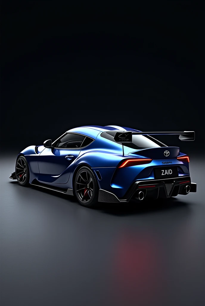A supra mk4 with name zaid in bottom