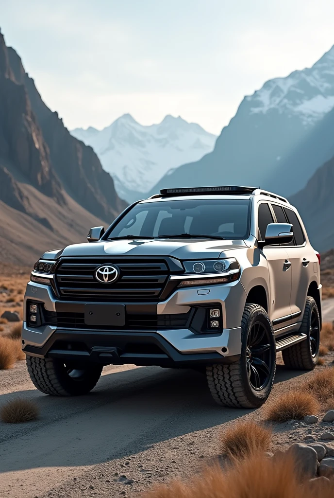 If Toyota landcruiser 79series GXL and ford mustang faces put together 