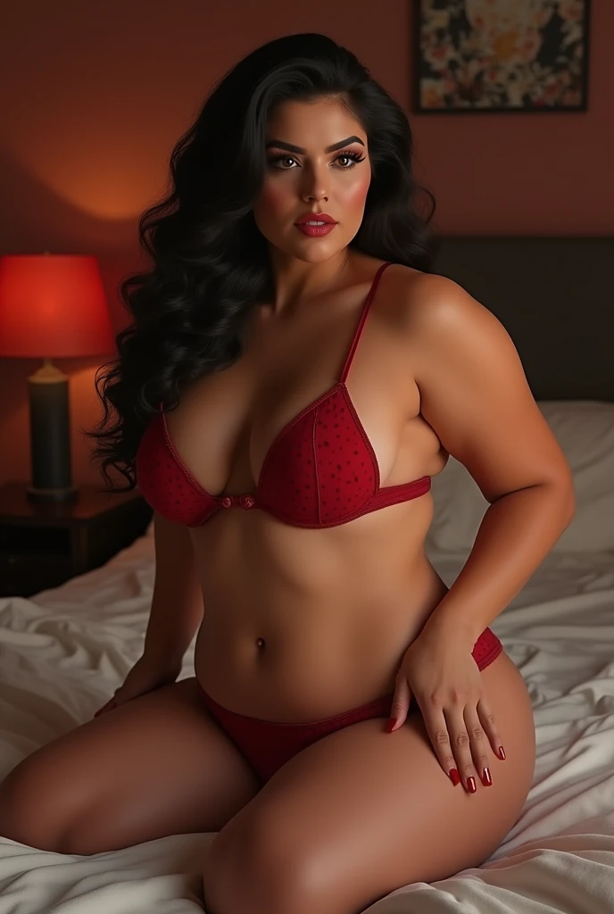 A hot aunty with big chest size on soft bed and dog style back pose and body hair