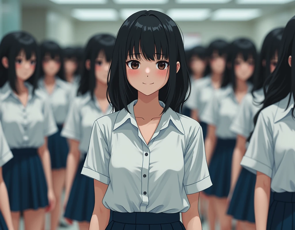 (((((Japanese Clone-girls=Myself))))), (((Super Best masterpiece Clone-girls Raw Photography Art))), (((16K, Highest quality, Ultra-high resolution, RAW Photos))), (((It&#39;s so unrealistic., With unparalleled depiction, With an unfathomable sight, An unprecedented and shocking worldview, Clone-girls: In a world of mass reproduction, Ultra-realistic))), (((Japanese Girls, Saito-Asuka, 26yo, Small face, Thick black hair, Semi-long hair, Dark Eyes, Mature face, Cute Smile, Smiling face, A gentle gaze, (((Very happy laughter)))))), (((Very beautiful detailed girls, Accurate body structure, Accurate body movements, Very detailed body, (((Super big breasts, Large bulge of ample breasts)))))), (((Summer office casual wear, White short-sleeved shirt, I can see the cleavage, Emphasise the fullness of your breasts, Dark blue mini skirt))), ((((((((Very detailed, Myself cloning, Depiction of splitting oneself, 1Myself girl→1,000,000,000,000,000,000,000,000,000,000Myself cloning girls)))))))), (((((((Myself clone-girlsから, Myself keeps multiplying, (Very detailed and intricate, To the exact, Flawless, (((In the same female body,With the same face, With the same hairstyle, In the same clothes, At the same height, 同じSuper big breastsである))), In a detailed depiction), 1,000,000,000,000,000,000,000,000,000,000 people))))))), (((((Myself girls only))))), (((((1,000,000,000,000,000,000,000,000,000,000Myself girls))))), (((Very detailed, Extremely crowded, Body-to-body contact with no gaps))), (Bright and soft lighting), (((((Clear and accurate perspective depiction, super wide view, Ultra-wide field of view, Focus on the average value of the image))))), (((((Very detailed depiction, Multiple or more Myselves, Physical contact, Pleasant conversation, Holding hands, Hug, walk))))), In a place where you can see a hill in the city, Myself clone-girls&#39; clone proliferation continues々And so it continues, filling the horizon