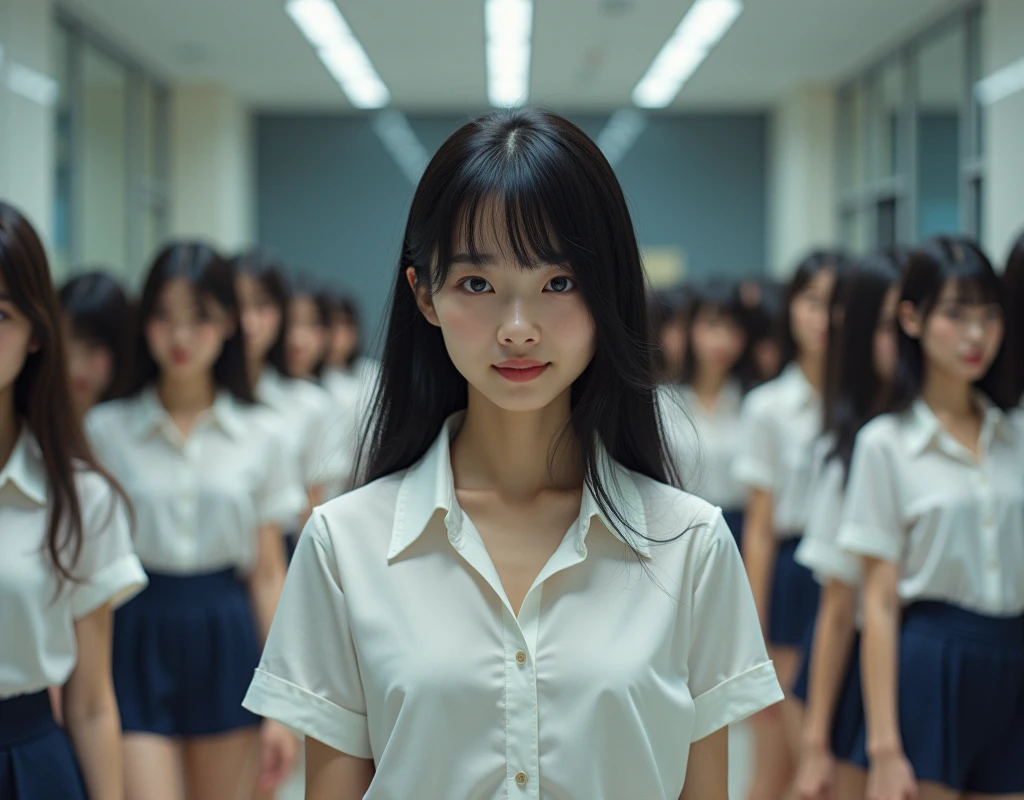 (((((Japanese Clone-girls=Myself))))), (((Super Best masterpiece Clone-girls Raw Photography Art))), (((16K, Highest quality, Ultra-high resolution, RAW Photos))), (((It's so unrealistic., With unparalleled depiction, With an unfathomable sight, An unprecedented and shocking worldview, Clone-girls: In a world of mass reproduction, Ultra-realistic))), (((Japanese Girls, Saito-Asuka, 26yo, Small face, Thick black hair, Semi-long hair, Dark Eyes, Mature face, Cute Smile, Smiling face, A gentle gaze, (((Very happy laughter)))))), (((Very beautiful detailed girls, Accurate body structure, Accurate body movements, Very detailed body, (((Super big breasts, Large bulge of ample breasts)))))), (((Summer office casual wear, White short-sleeved shirt, I can see the cleavage, Emphasise the fullness of your breasts, Dark blue mini skirt))), ((((((((Very detailed, Myself cloning, Depiction of splitting oneself, 1Myself girl→1,000,000,000,000,000,000,000,000,000,000Myself cloning girls)))))))), (((((((Myself clone-girlsから, Myself keeps multiplying, (Very detailed and intricate, To the exact, Flawless, (((In the same female body,With the same face, With the same hairstyle, In the same clothes, At the same height, 同じSuper big breastsである))), In a detailed depiction), 1,000,000,000,000,000,000,000,000,000,000 people))))))), (((((Myself girls only))))), (((((1,000,000,000,000,000,000,000,000,000,000Myself girls))))), (((Very detailed, Extremely crowded, Body-to-body contact with no gaps))), (Bright and soft lighting), (((((Clear and accurate perspective depiction, super wide view, Ultra-wide field of view, Focus on the average value of the image))))), (((((Very detailed depiction, Multiple or more Myselves, Physical contact, Pleasant conversation, Holding hands, Hug, walk))))), In a place where you can see a hill in the city, Myself clone-girls' clone proliferation continues々And so it continues, filling the horizon