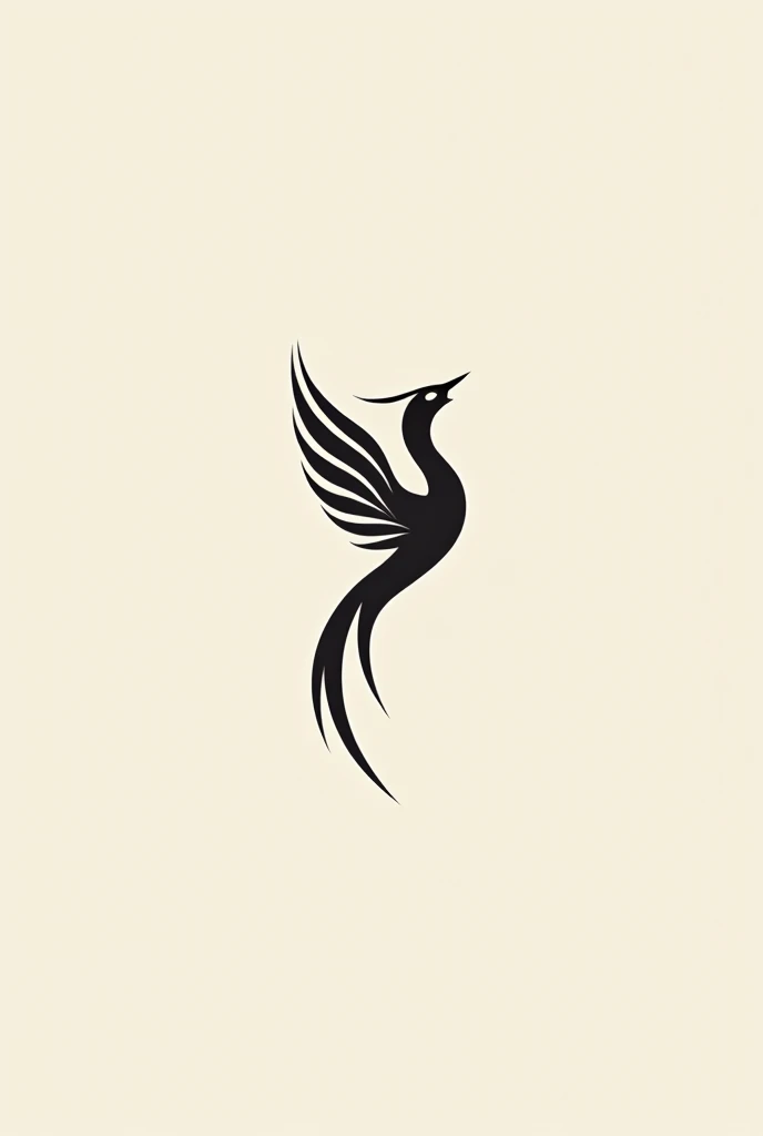 Logo for a clothing store called Borges Grifes with a minimalist phoenix