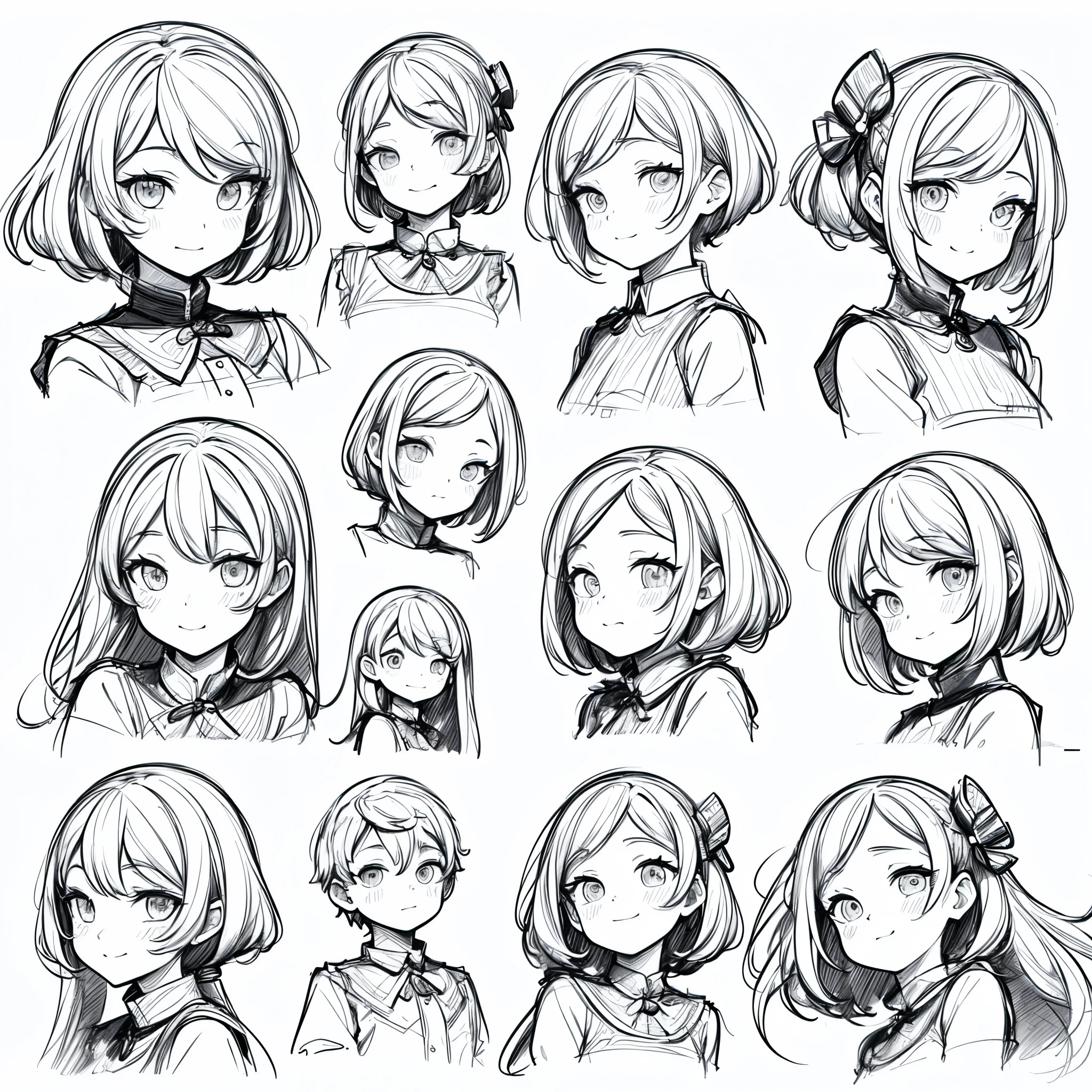 ((masterpiece)),(((best quality))),((((sketch)))),((monochrome)), ??? boy, emoji pack, 3 emoticons, emoji sheet, multiple poses and expressions, anthropomorphic style, Disney style, black strokes, different emotions,multiple poss and expressions, 8k, (simple background, white background: 1.3), --4