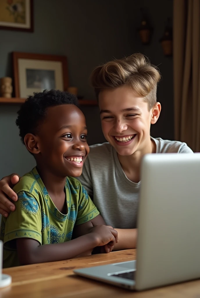 Nigerian boy called his UK white friend on phone marking video call