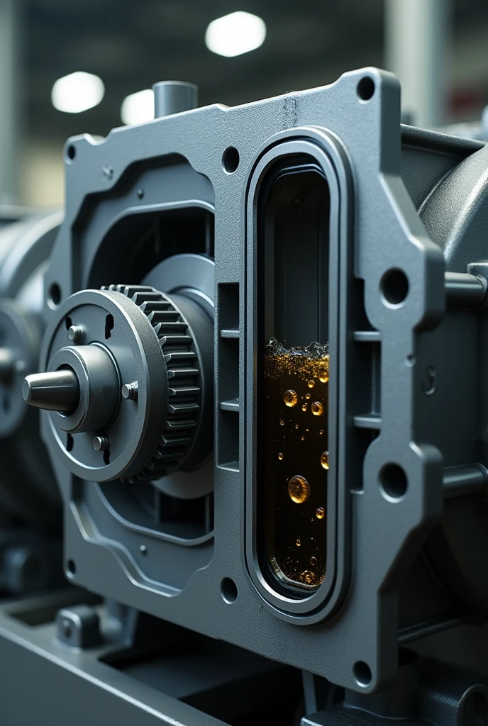 Gearbox with oil level indicator