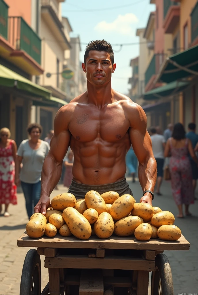 Ronaldo selling potato 