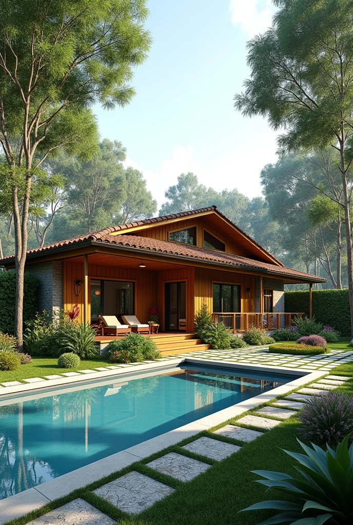 I want to make home and my plote area is 800sq Feet i want garden swiming pool also give me design
