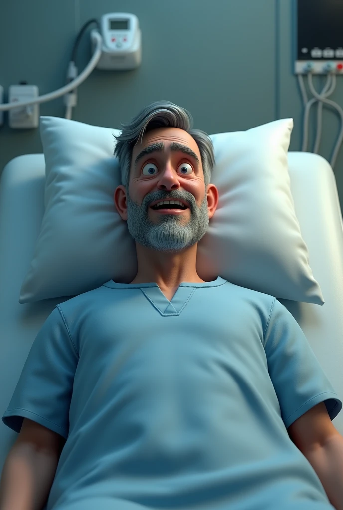 Man Patient 3d animation style