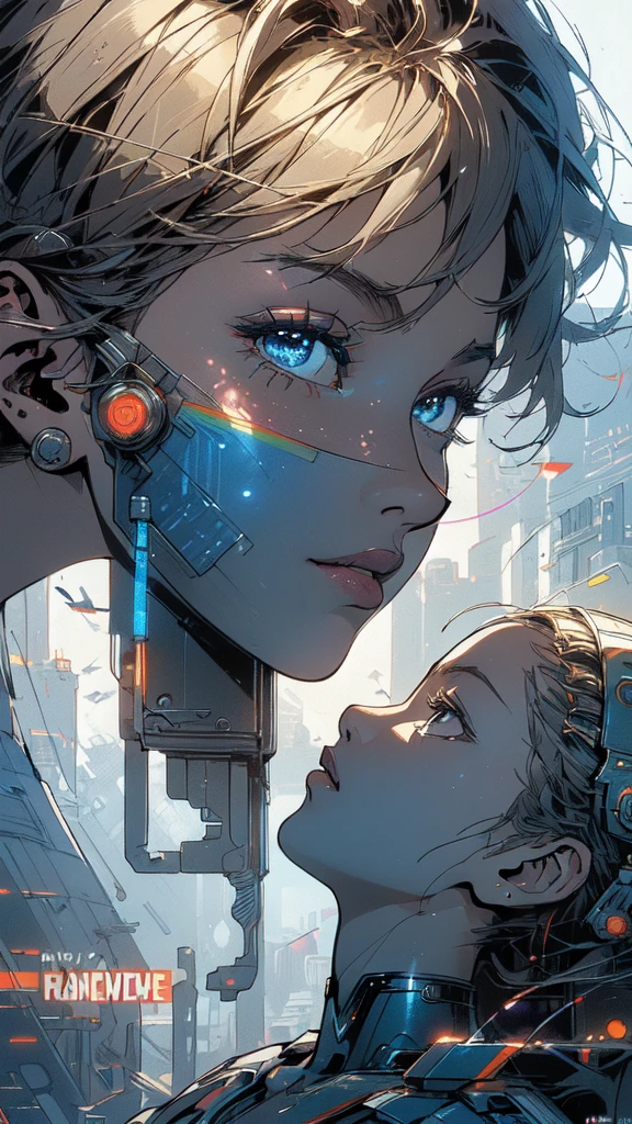(((masterpiece, highest quality))),(((solo:1.2))),(((1girl:1.2))),32k wallpaper, very detailed, poster, vintage science fiction,(((((geometric cinematic movie poster))))), ((((bauhaus)))),(((abstract))),((((mid century modern)))),(((((portfolio))))),(((((Close-up))))),(((((bust up))))),((((more various angle)))),(((highlight))),(((complete. detailed face))),(((Extremely talented))),(((most complecated machine))),(((Overall colorfully))),((((((Absolutely simple background)))))),(((((detailed futuristic machine))))),(((Cleavage))),(((marvel super heroes))),(((rainbow color scheme))),(((Very detailed UI))),(((So many meters))),(((Perpetual Motion Machine)))