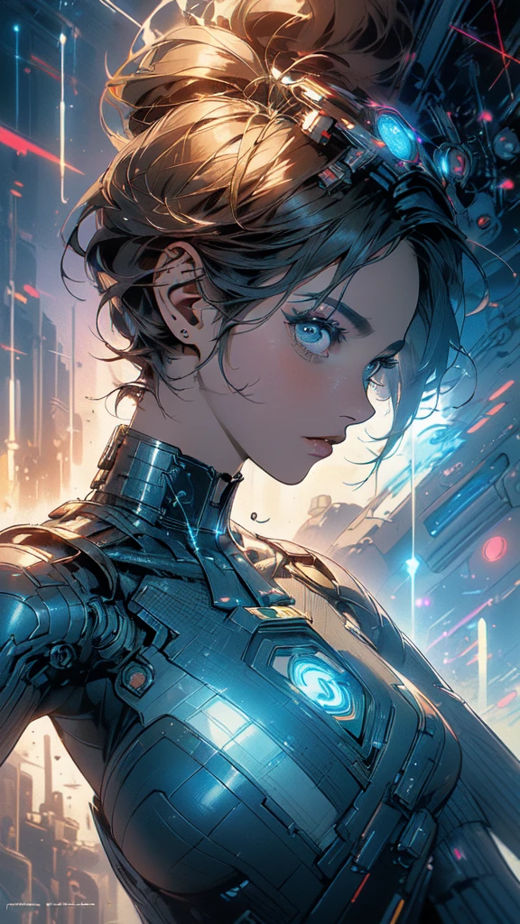 (((masterpiece, highest quality))),(((solo:1.2))),(((1girl:1.2))),32k wallpaper, very detailed, poster, vintage science fiction,(((((geometric cinematic movie poster))))), ((((bauhaus)))),(((abstract))),((((mid century modern)))),(((((portfolio))))),(((((Close-up))))),(((((bust up))))),((((more various angle)))),(((highlight))),(((complete. detailed face))),(((Extremely talented))),(((most complecated machine))),(((Overall colorfully))),((((((Absolutely simple background)))))),(((((detailed futuristic machine))))),(((Cleavage))),(((marvel super heroes))),(((rainbow color scheme))),(((Very detailed UI))),(((So many meters))),(((Perpetual Motion Machine)))