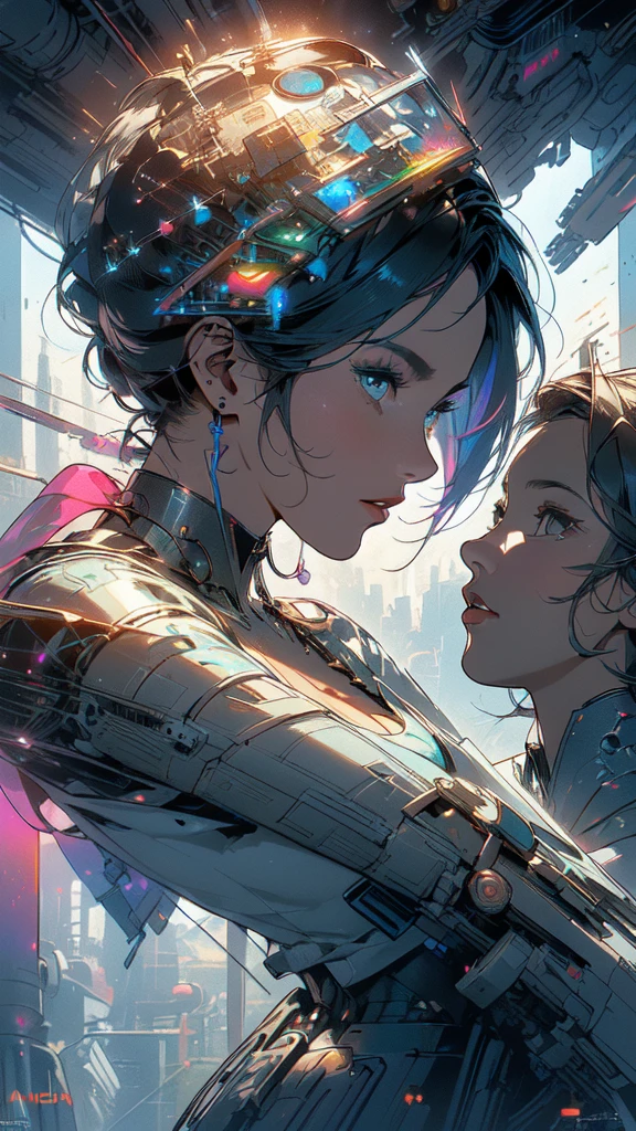 (((masterpiece, highest quality))),(((solo:1.2))),(((1girl:1.2))),32k wallpaper, very detailed, poster, vintage science fiction,(((((geometric cinematic movie poster))))), ((((bauhaus)))),(((abstract))),((((mid century modern)))),(((((portfolio))))),(((((Close-up))))),(((((bust up))))),((((more various angle)))),(((highlight))),(((complete. detailed face))),(((Extremely talented))),(((most complecated machine))),(((Overall colorfully))),((((((Absolutely simple background)))))),(((((detailed futuristic machine))))),(((Cleavage))),(((marvel super heroes))),(((rainbow color scheme))),(((Very detailed UI))),(((So many meters))),(((Perpetual Motion Machine)))