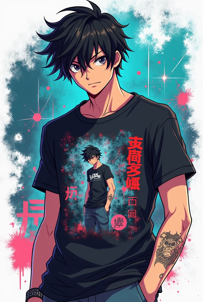 Trendyssey company t shirt with anime high graphic design shirt for men