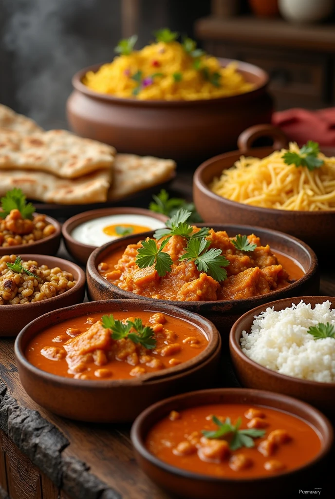 Generate different Images for Indian
delicious food and recipies with some making process details