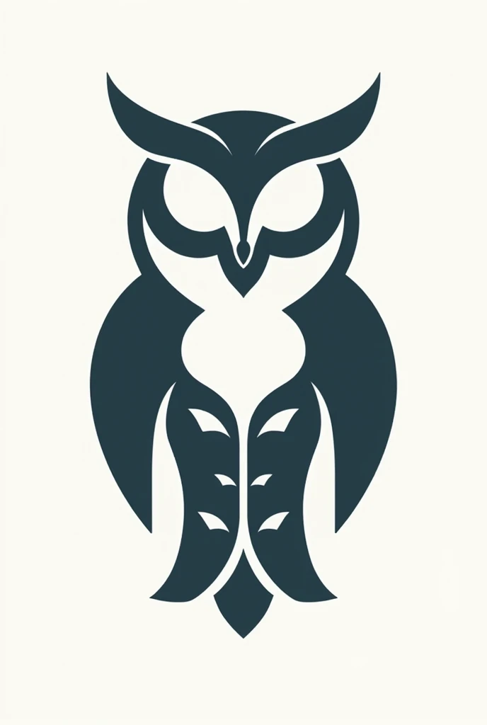 The word Phenomenon with a drawing of an owl so that it looks like the logo of a modern company 
