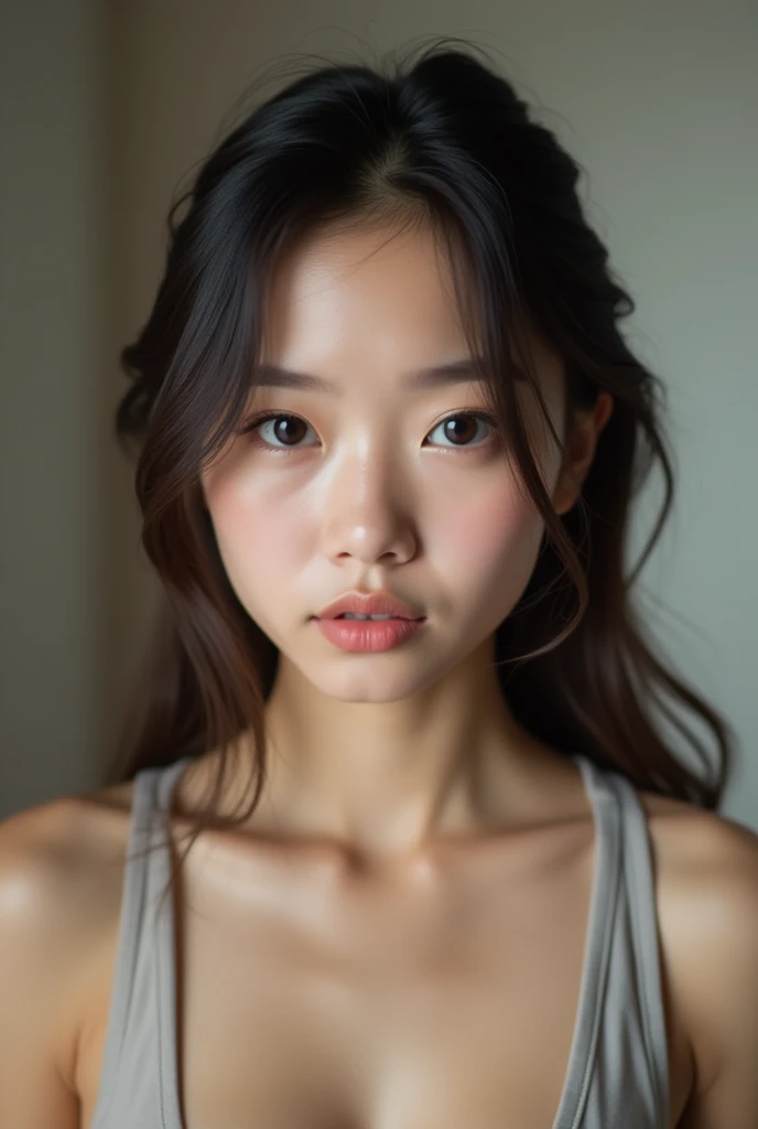 Cute Asian girl nude sex front view no clothes
