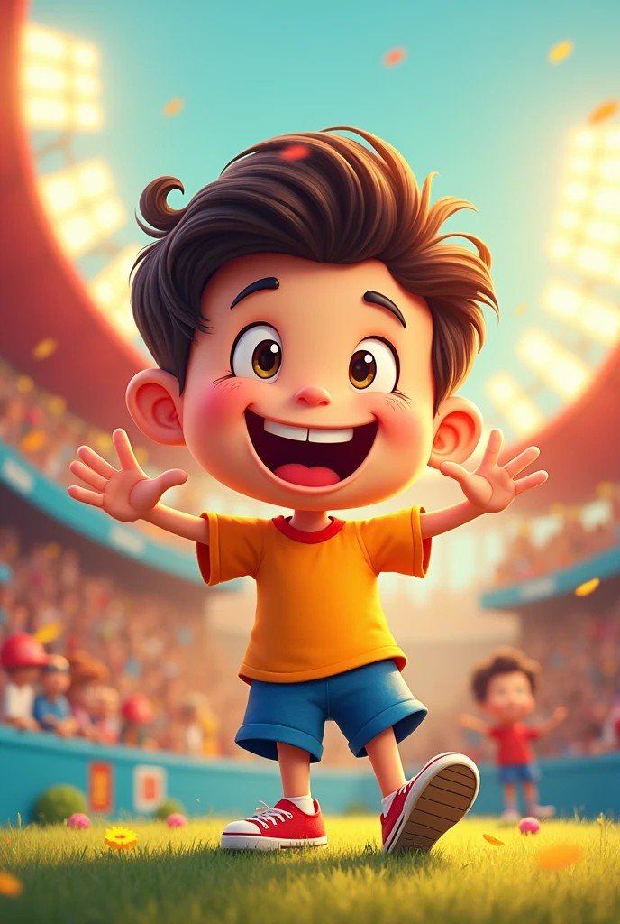A cartoonist AI image of a normal fan
