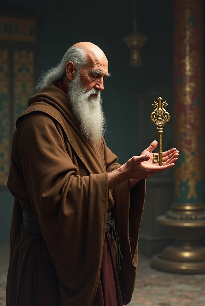 Same monk took that key to his master