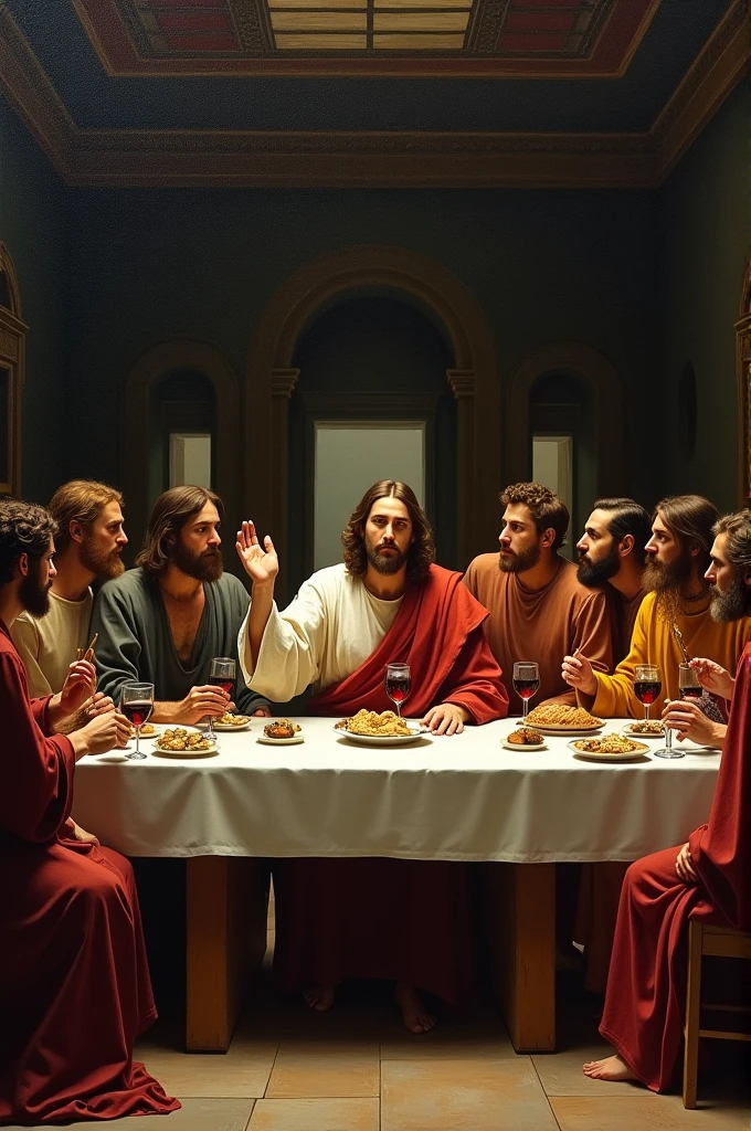 Painting of the last supper