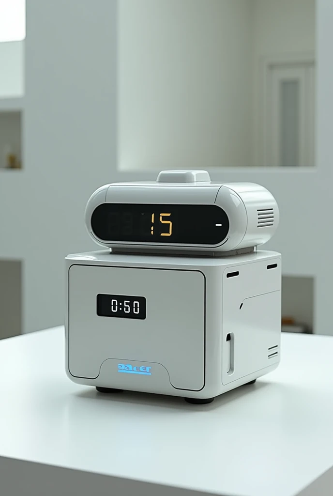 small robot like square with timer body