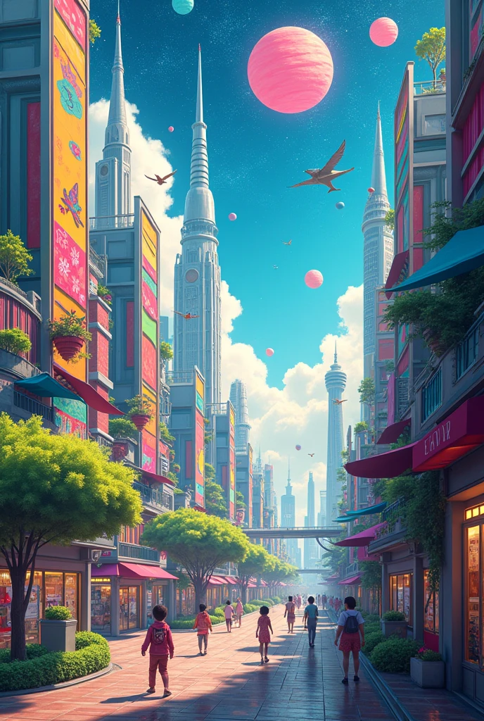 Shuttle between high-rise buildings, use colors to construct your ideal city in your heart. Is it a dream city under the dazzling starry sky, or a futuristic city full of technology? Let children draw their own city blueprint through collage creativity!