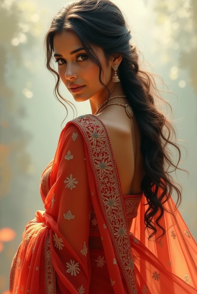 Hot woman in saaare 