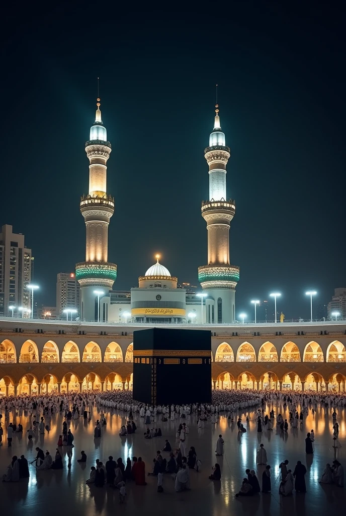 Masjid al haram wallpapers night view