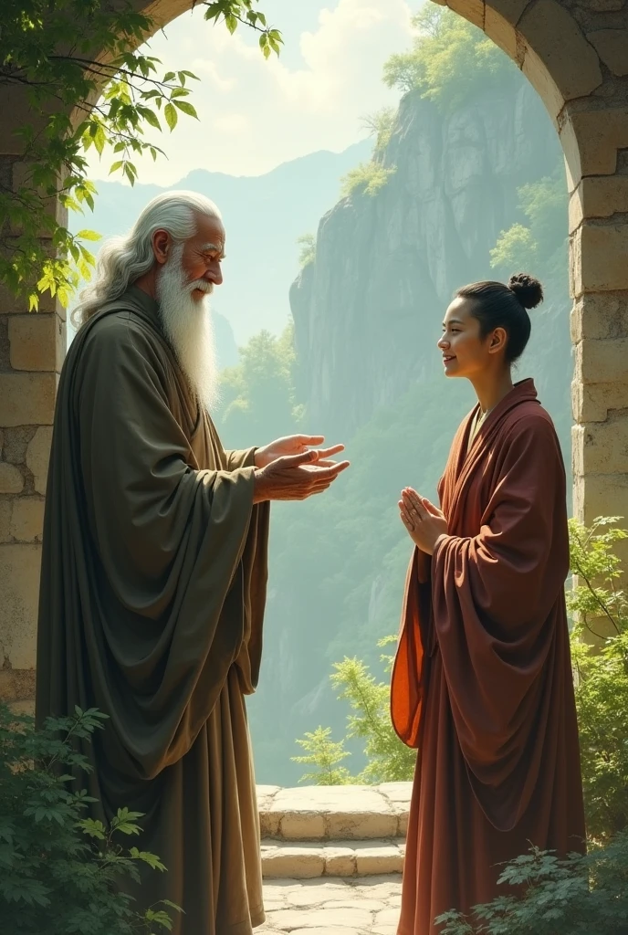 The master smiled and said to monk