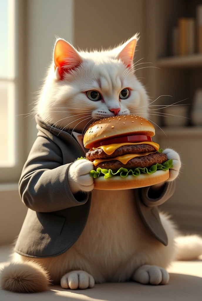 Generate fashionable cats
Fashionable little cat eating burger