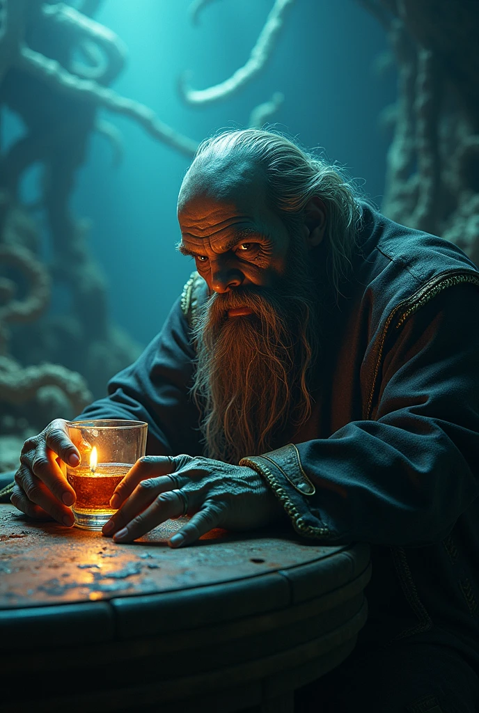 Davy Jones drinking whiskey