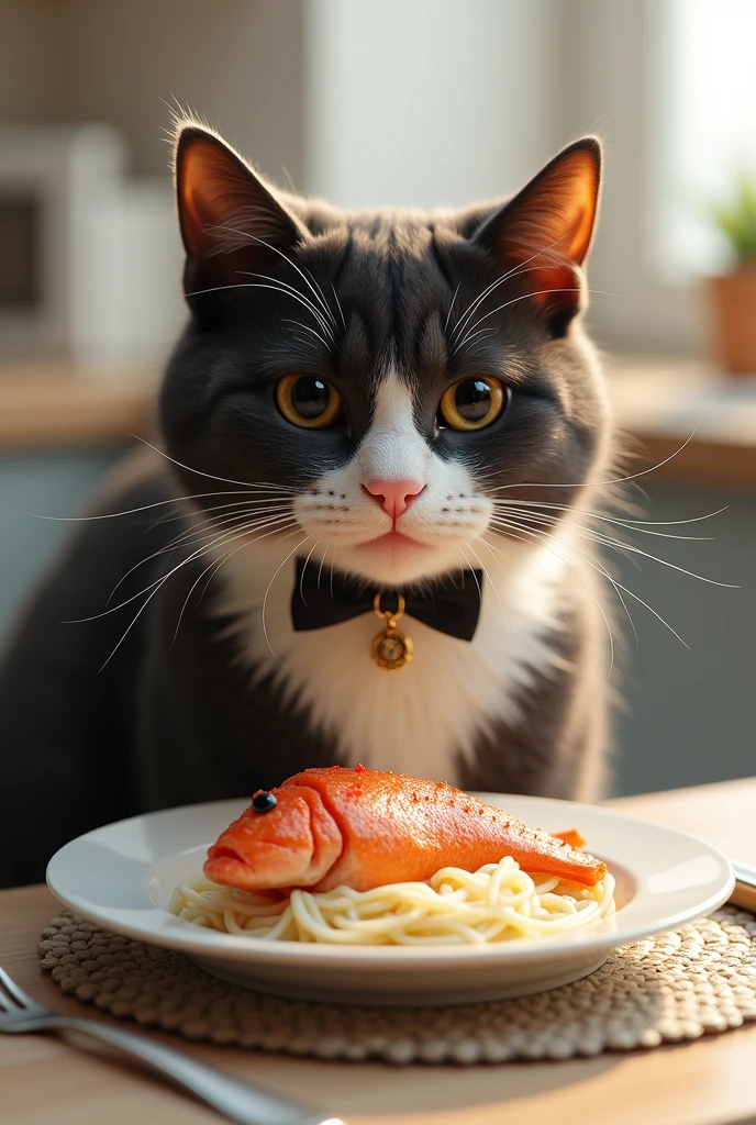Generate fashionable cats
Fashionable little cat eating fish
  
 
