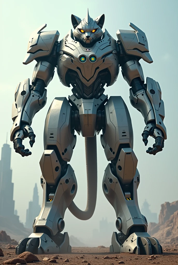 Huge giant cat mecha