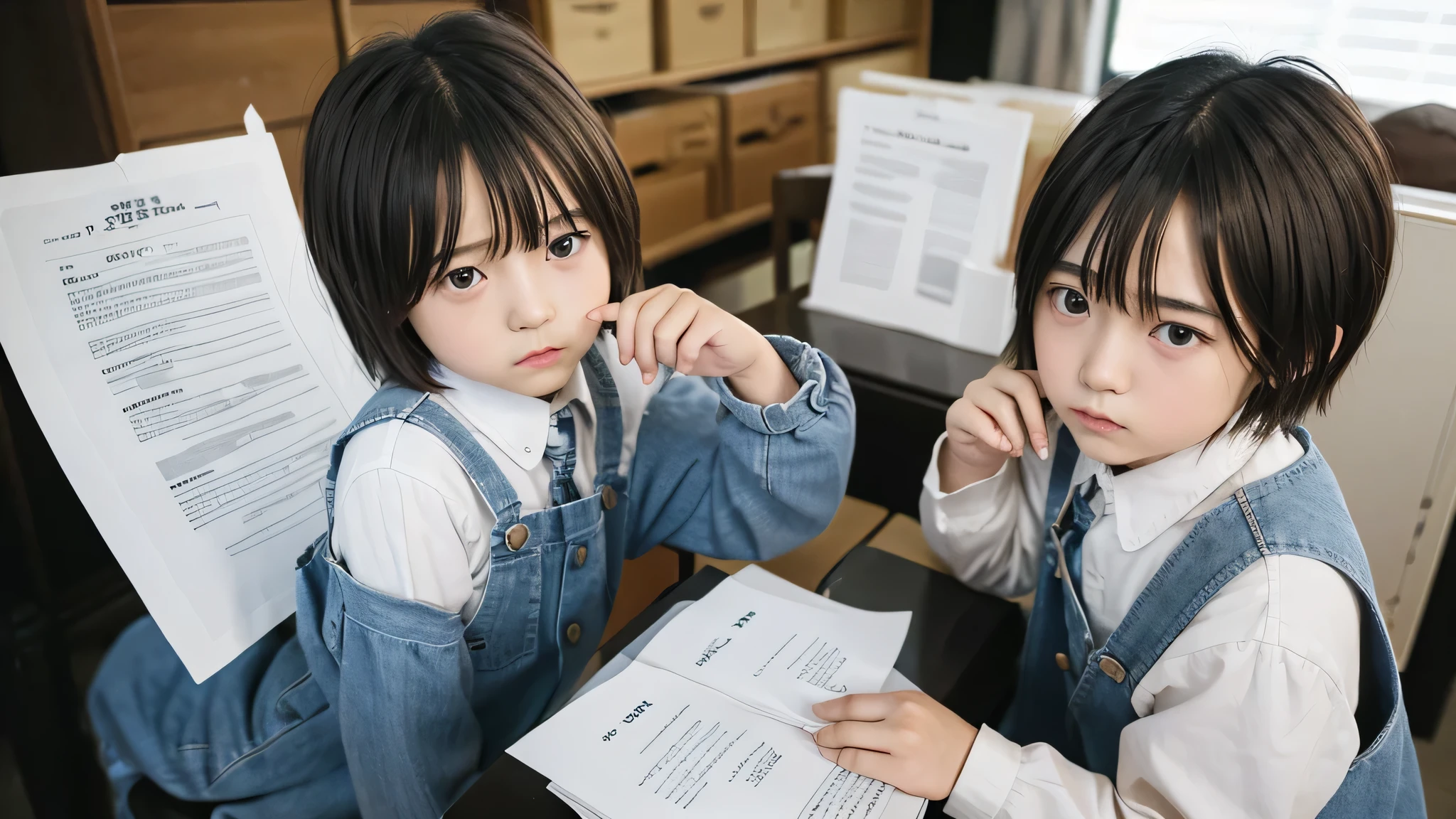 Two of the same boys in old school documents、Resentment