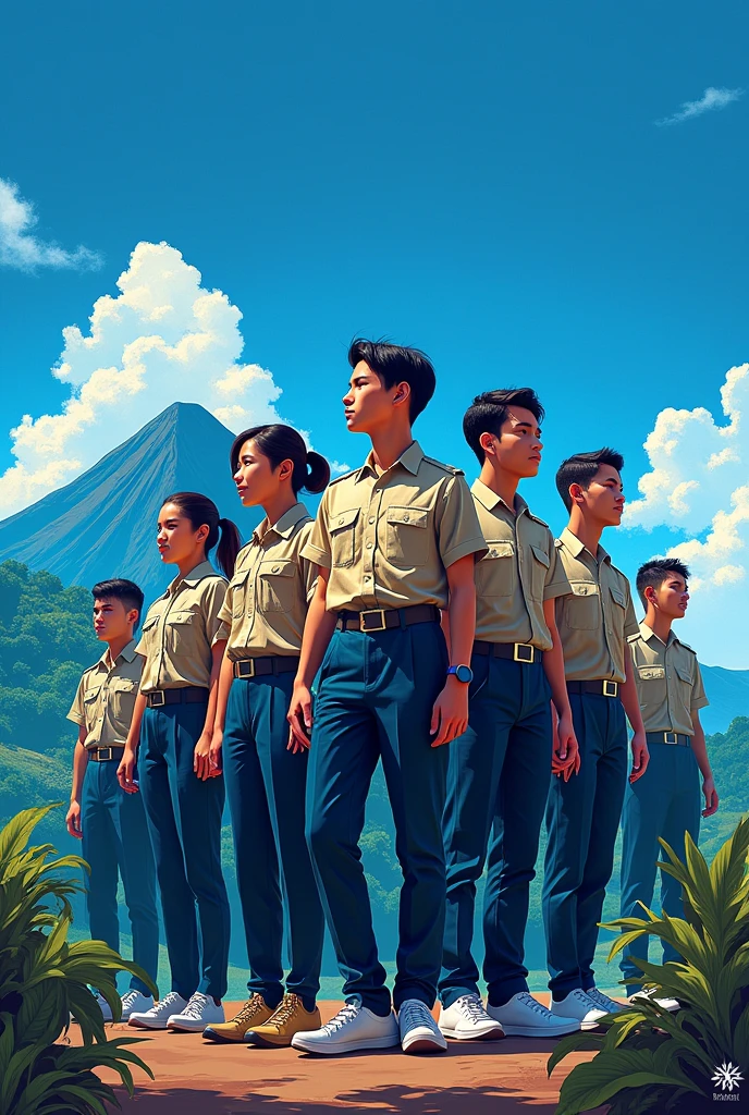 Blue picture all about NSTP (make it here in the Philippines) 


