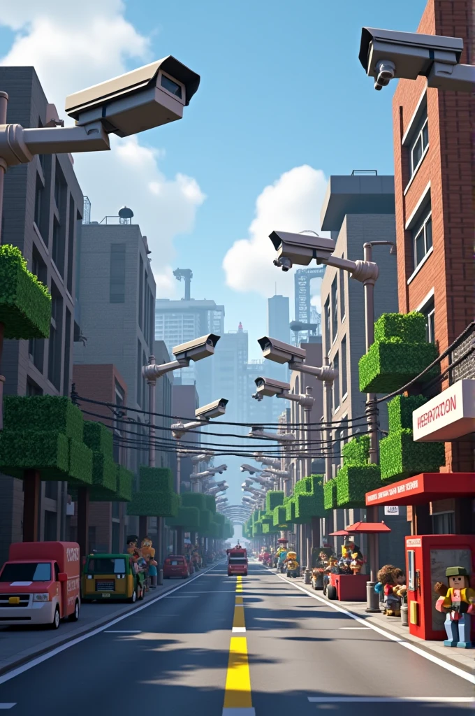 Minecraft brgy street with cctv