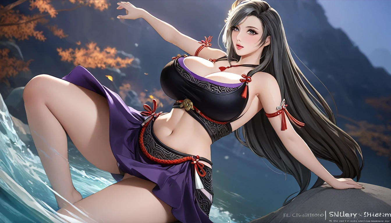 high quality,HD,16K,Sharp Line,1 Girl,fantasy, (Fire Spirits),Pretty Face, Large Breasts, Beautiful legs,In the water,Focus Girl,detailed Pretty Face,Detailed clothes,beautiful eyes,Cool,Sexy,Dynamic Angle,穿着华服的神明Strike a pose拍照, Ancient mysterious sexy goddess, Traditional beauty woman, Beautiful female warrior god of war , Beautiful sexy goddess, Gorgeous role-playing, high, Beautiful young girl, Beautiful woman, 华丽Beautiful woman, Complex clothing,Chinese Mystical Aesthetics, Beautiful goddess ancient mysterious girl, Extremely detailed shot of the goddess, Jaw-dropping sexy beauty, Big breasts deep neckline sexy belly button(butt), (bedroom), (Sexy Girls), masterpiece, best quality, Bangs, blush, Chest, clavicle, Eyebrows visible through hair, (Ombre gold hair), Jewelry, Long hair,Bright Eyes, ring, (solitary), illustration, fashionable, miss, Strike a pose, background, element, confident, Express, Accessories, majestic, striking, key point, Dynamic poses, ((plump)), (purple))Woman in transparent dress,Viewer,(((Full breasts, Keeley University))),Slim waist,(Navel exposed,Bare waist), Long hair, extreme detailed details, 详细的fantasy艺术, Stunning character art, Beautiful and exquisite character art, Beautiful transparent dress, Very detailed, Large Breasts,Chest,Golden ratio figure,Beautiful figure,Ultra wide-angle shooting,Full body shot拍摄,Body close-up,Full body shot,Wearing a pleated tulle skirt,柔和动漫illustration, 柔和的深色background,Fujifilm XT3 Clear focus, f 5.6, High Detail, Clear focus,(Wearing openwork clothing),, (Natural light), (Tempting)translucent, Good velvet quality, Compared, Divine Light,, Silver hair, 夜空background, Absolute Strength,Female Shinmei,穿着性感丝绸的Female Shinmei,,Large Breasts,Chest,Golden ratio figure,Beautiful figure,Ultra wide-angle shooting,Full body shot,Body close-up,Full body shot, Wearing a tulle dress, Model shooting style, Large Breasts,饱满Chest,Golden ratio figure,Beautiful figure,(Extremely detailed CG 8k wallpaper unit), The most beautiful artistic photos in the world, , 8K 超HD, ) ,Sexy姿态,Sexy表情,best quality,masterpiece,Ultra-high resolution,(Practical:1.4),original photo,Ultra-high resolution