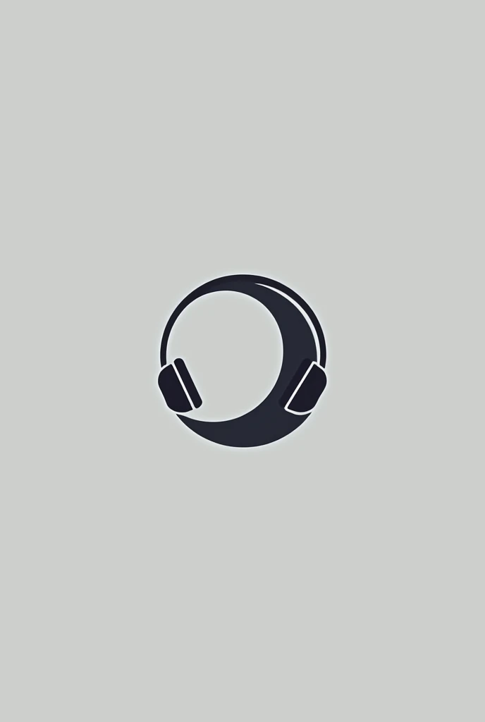 Moon logo with headphones 
