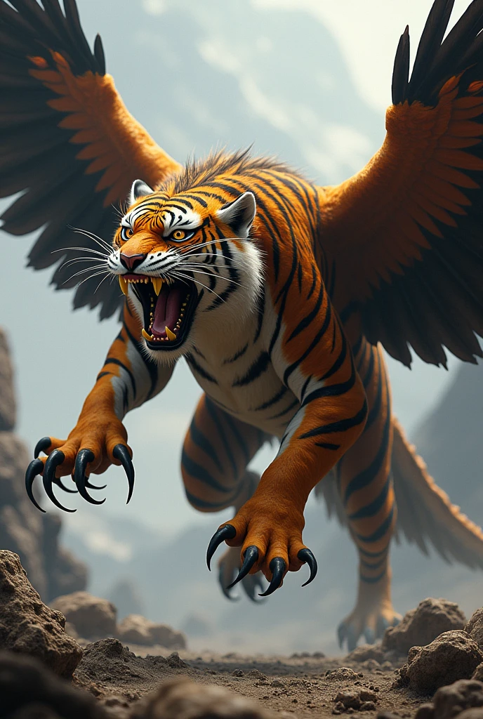 Eagel with add a tiger and create a new combo dangerous character