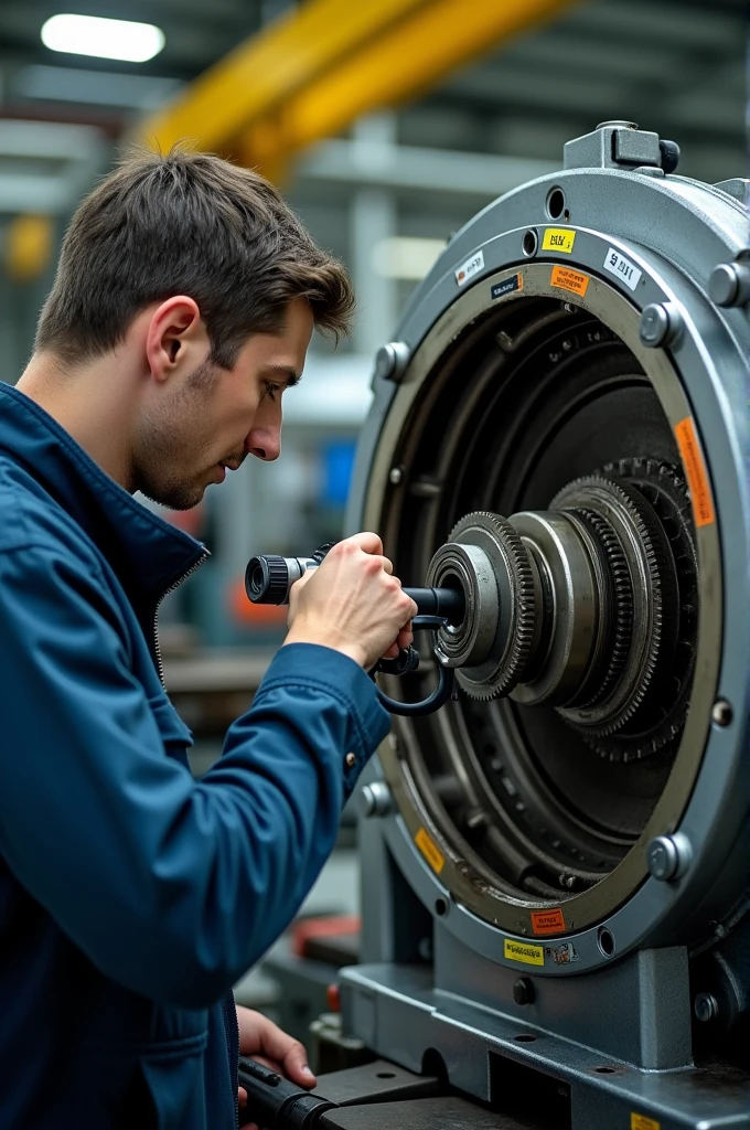 Noise inspection of gearbox with hearing rod