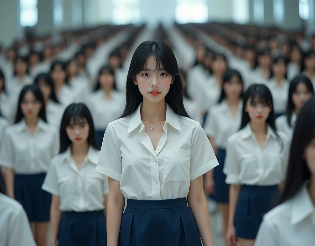 (((((Japanese Clone-girls=Myself))))), (((Super Best masterpiece Clone-girls Raw Photography Art))), (((16K, Highest quality, Ultra-high resolution, RAW Photos))), (((It's so unrealistic., With unparalleled depiction, With an unfathomable sight, An unprecedented and shocking worldview, Clone-girls: In a world of mass reproduction, Ultra-realistic))), (((Japanese Girls, ueto-aya, 26yo, Small face, Thick black hair, Short Hair, Dark Eyes, face, Cute Smile, Smiling face, A gentle gaze, (((Very happy laughter)))))), (((Very beautiful detailed girls, Accurate body structure, Accurate body movements, Very detailed body, (((Super big bre bulge of ample breasts)))))), (( office casual wear, White short-sleeved shirt, I can see the cleavage, Emphasise the of your breasts, Dark blue mini skirt)))(((Very detailed, Myself cloning, Depiction of splitting oneself, 1Myself girl→1,000,000,000,000,000,000,000,000,000,000Myself cloning girls)))))))), (((((((Myself clone-girlsから, Myself keeps multiplying, (Very detailed and intricate, To the exact, Flawless, (((In the same female body,With the same face, With the same hairstyle, In the same clothes, At the same height, 同じSuper big breastsである))), In a detailed depict,000,000,000,000,000,000,000,000,000 people))))))), (((((Myself girls only))))), (((((1,000,000,000,000,000,000,000,000,000,000Myself girls))))), (((Very detailed, Extremely crowded, Body-to-body contact with no gaps))), (Bright and soft lighting), (((((Clear and accurate perspective depiction, super wide view, Ultra-wide field of view, Focus on the average value of the image))))), (((((Very detailed depiction, Multiple or more Myselves, Physical contact, Pleasant conversation, Holding hands, Hug, walk))))), If you join a crowd of more than 100 people on the road, you will be stuck in a super crowded place and unable to move., Myself clone-girls' clone proliferation continues々And so it continues, filling the horizon
