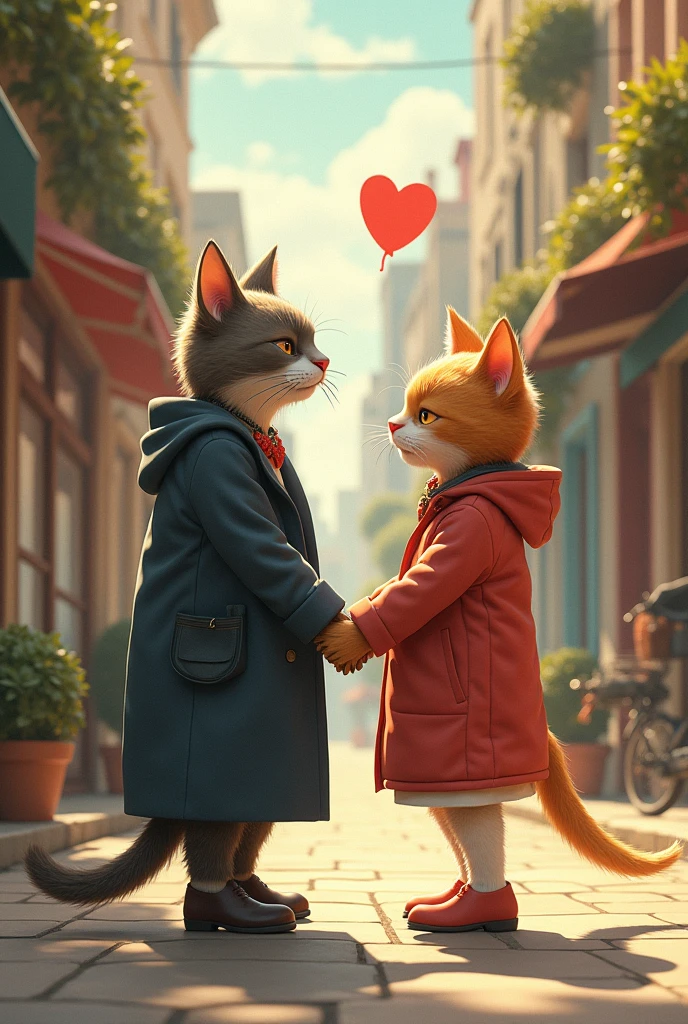 Fashionable cat falls in love with a girl 
And girl ditches him 


  

 