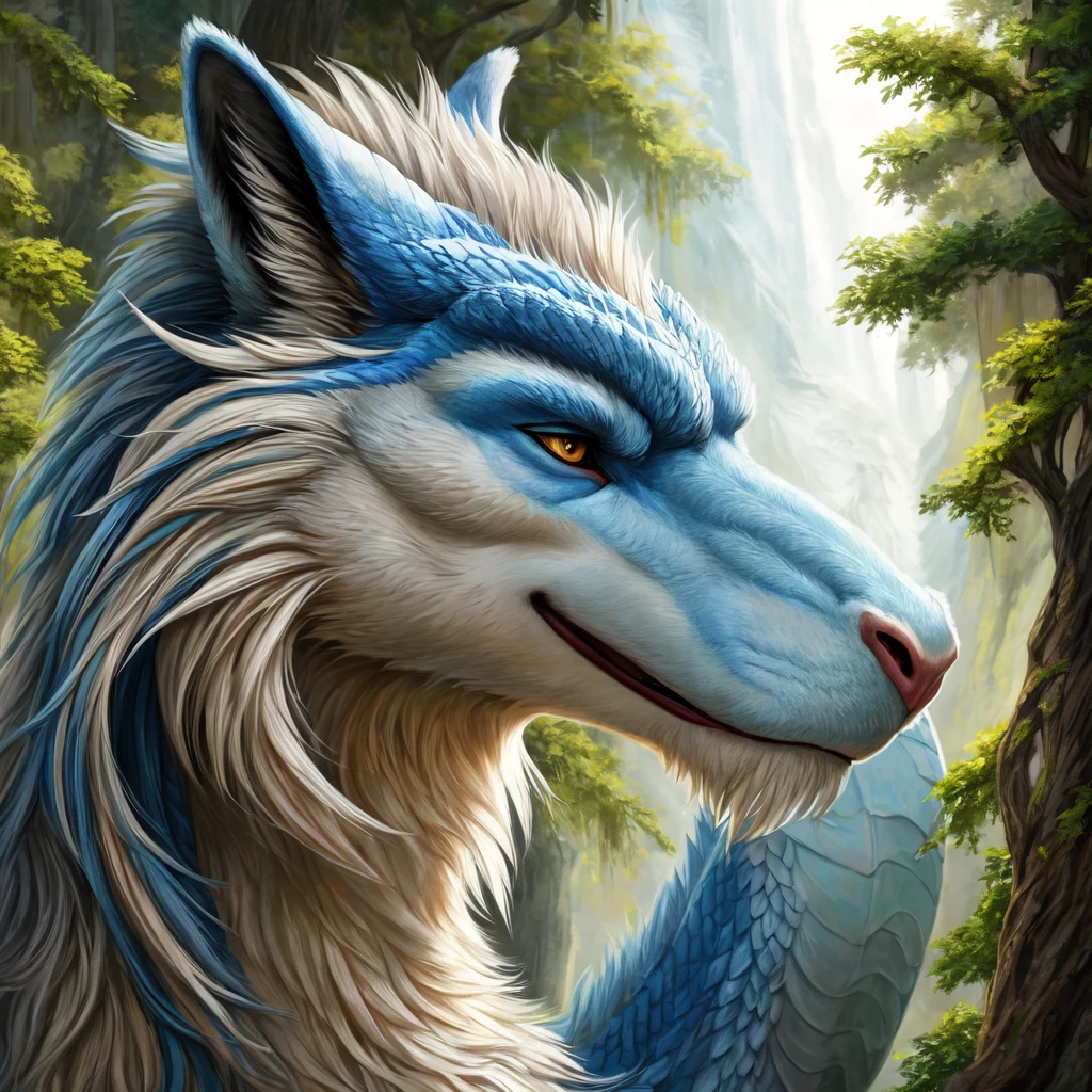 ((best quality)), ((masterpiece)), (detailed), perfect face
Un dragon avec un pelage d'un loup blanc Avec une comète en arrière plan