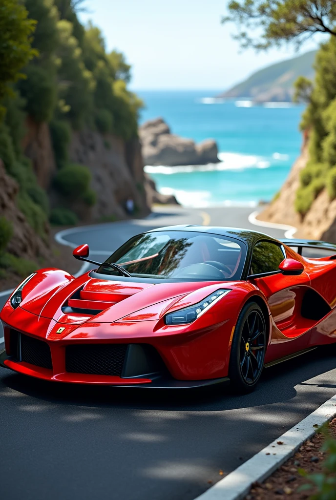 A car in red