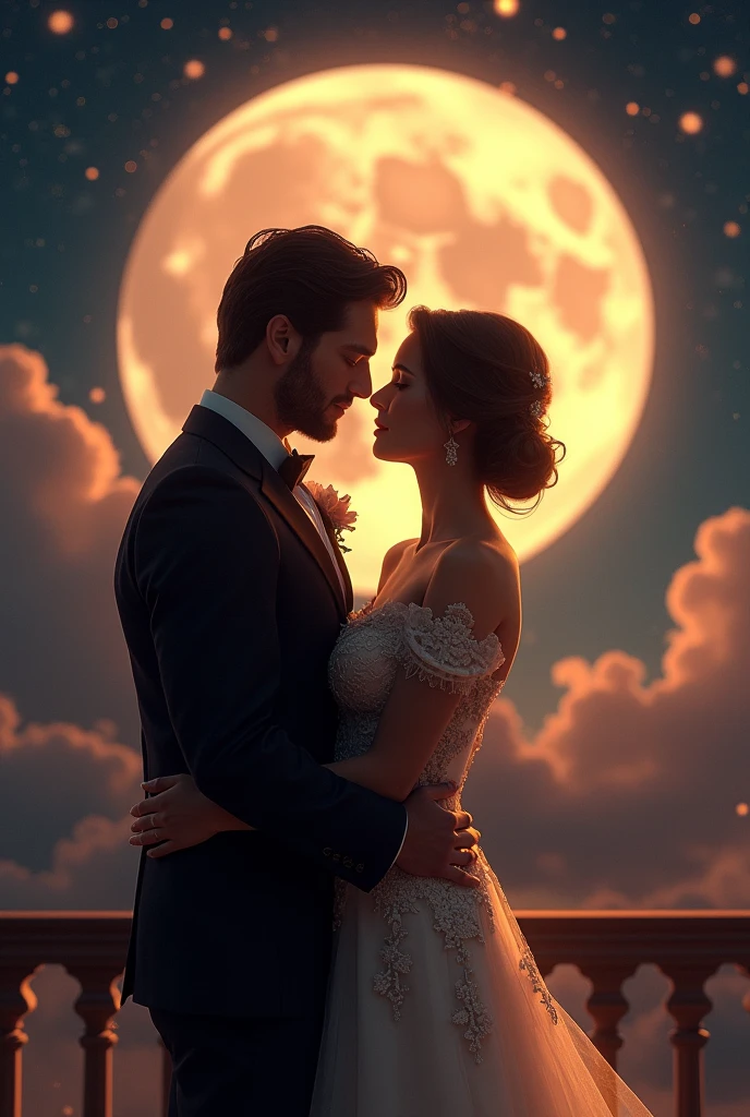 A Man With A Lady Going In Moon And Doing Romance_Very Well