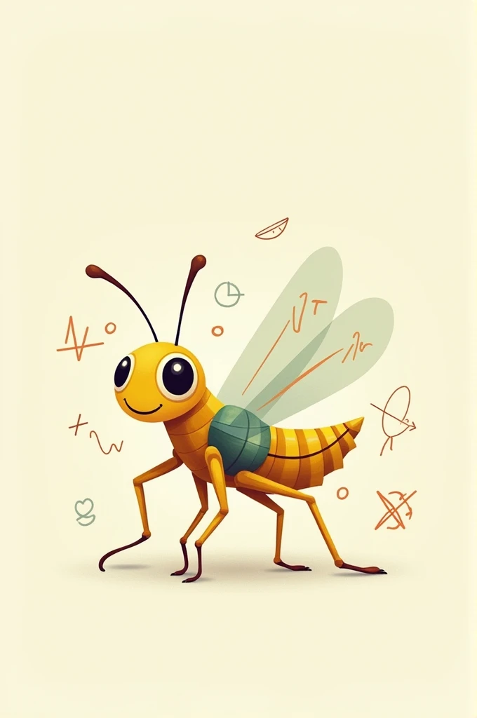 cute AI pic of cricket laws of motion"