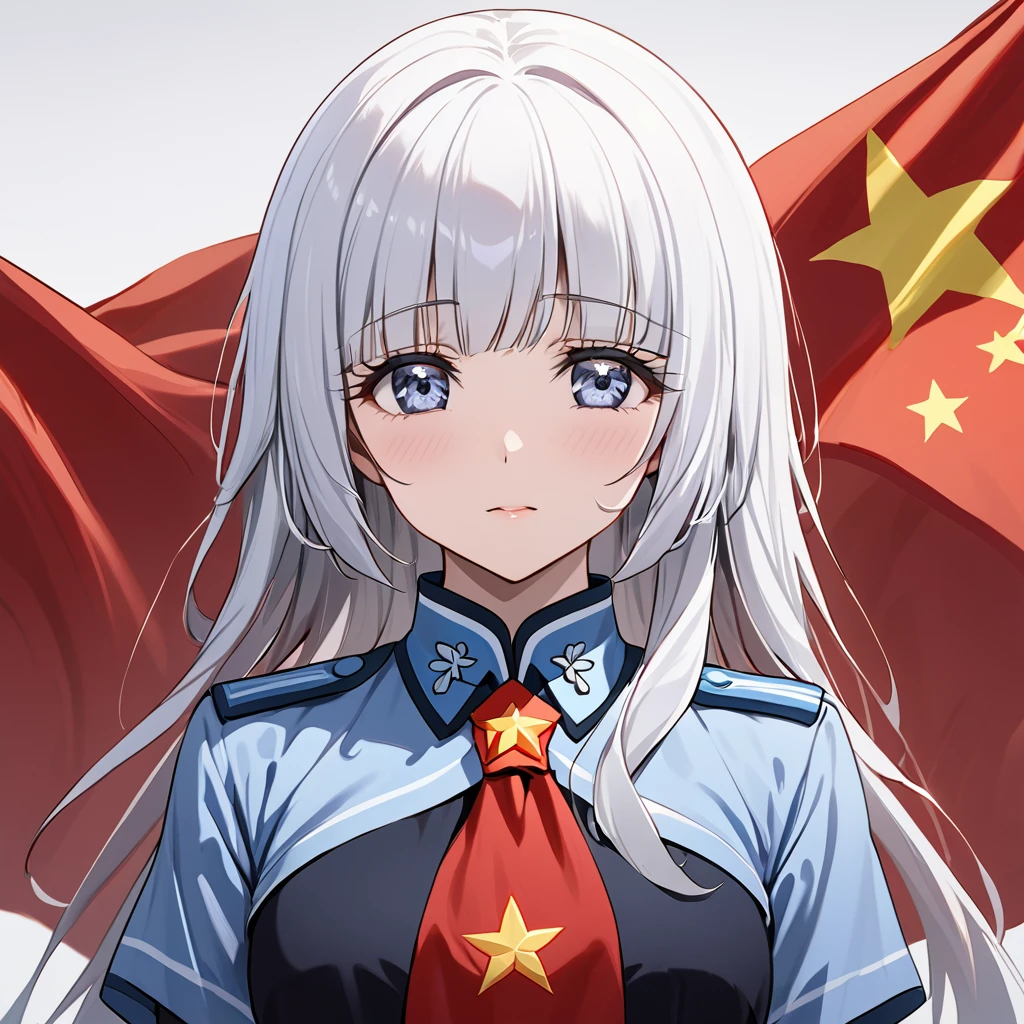 ((Highest quality)), ((masterpiece)), (detailed), （Perfect Face）、The woman is Aoki Reika, has medium-long hair, and is a follower of the Chinese Communist Party.、The woman has sworn to the Chinese Communist Party officials that she will abandon her Japanese identity, pledge allegiance to China, devote her body and soul to the Chinese Communist Party, and live as a Chinese person.