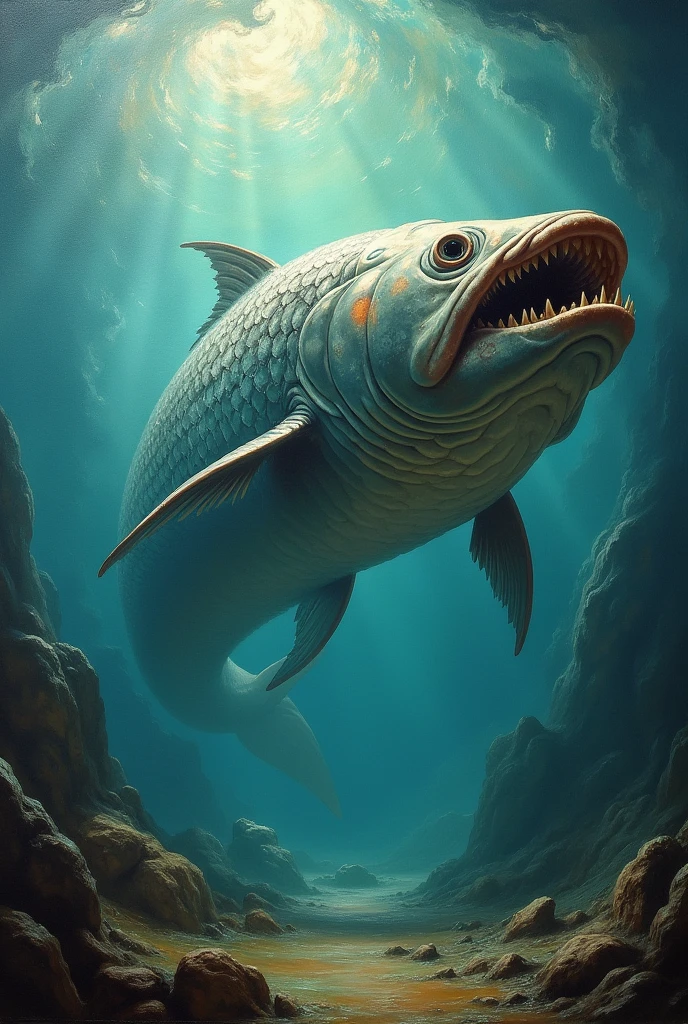 Giant fish painting