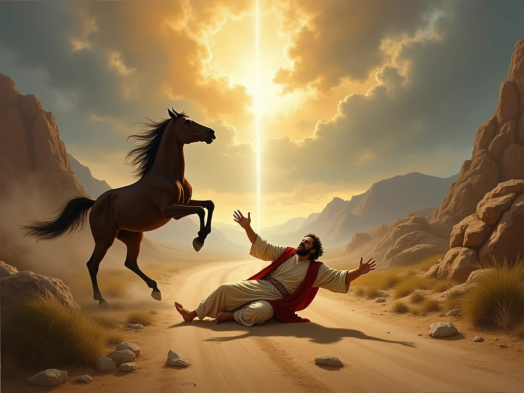 APOSTLE PAUL FALLING FROM HORSE