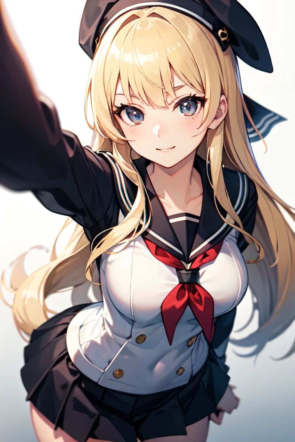 8k,Highest quality,masterpiece, Sharp focus,high school girl,,Blonde,Lewd,Sailor suit