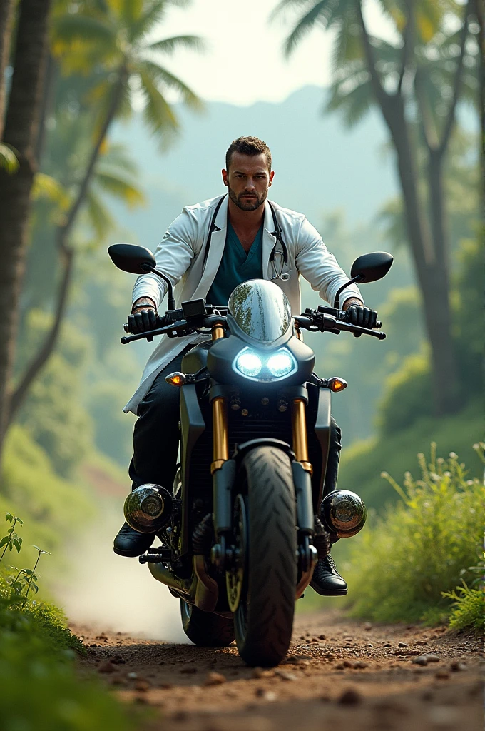 Generator motorcycle, stethoscope, doctor,gym, bodybuilder,nature,